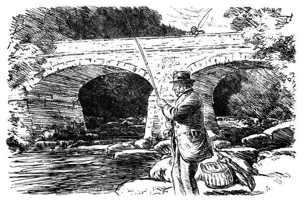 在桥边飞钓图片下载