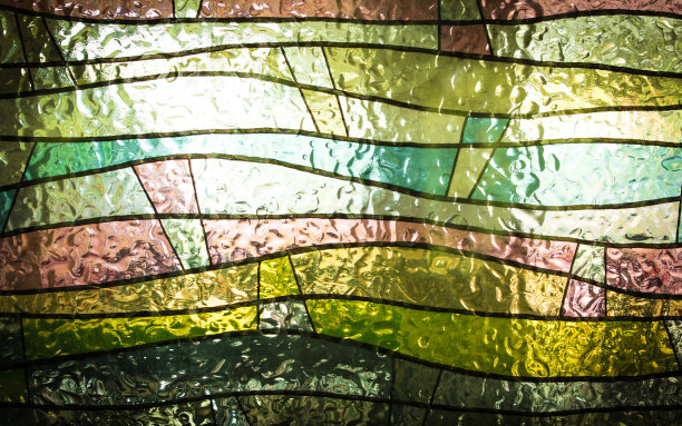 五颜六色的窗玻璃图片下载