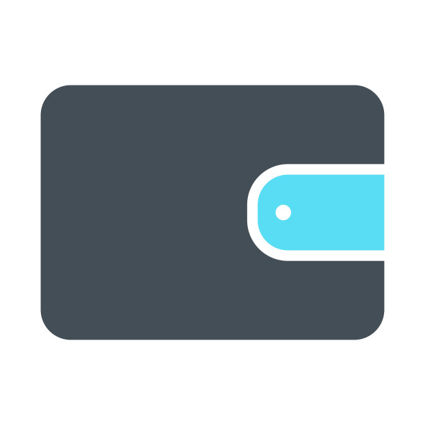 钱包像素完美矢量剪影图标48x48。简单的最小的象形图图片下载