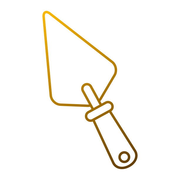 抹刀施工工具手柄图标图片下载