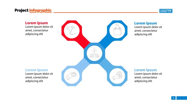 主要想法幻灯片模板的组成部分图片下载