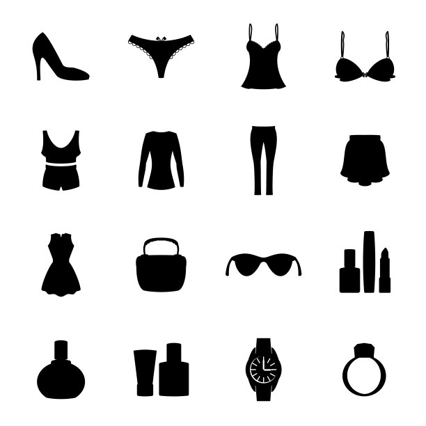 女性服装和配饰的偶像。图片下载