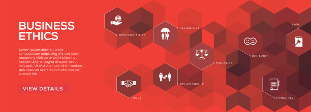 商业道德旗帜设计图片下载
