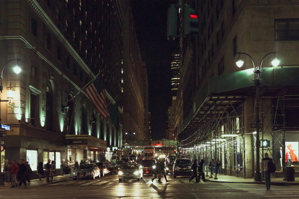 纽约曼哈顿的街道图片下载