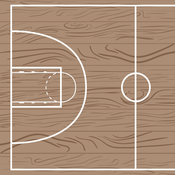 木制的篮球场图片下载