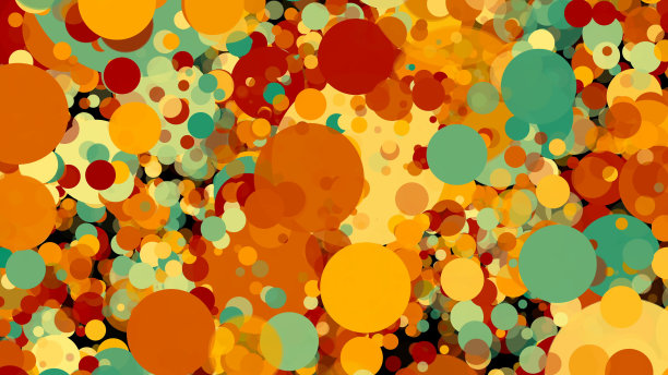 抽象彩色圆背景图片下载