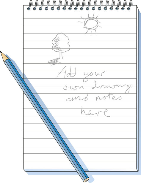 笔记本和铅笔图片下载