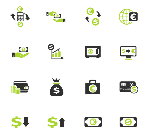 货币兑换颜色图标设置图片下载