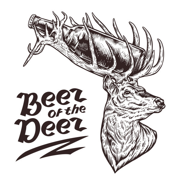 鹿的啤酒图片下载