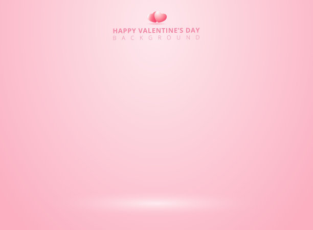 粉色工作室背景与灯光为情人节。图片下载
