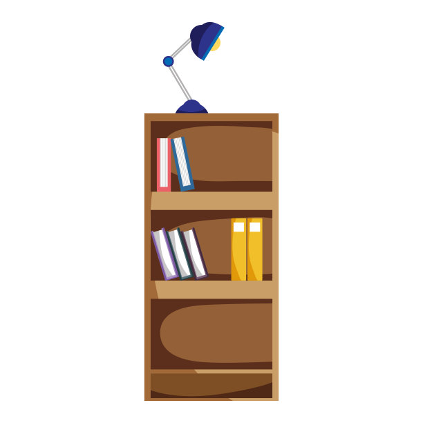 教育书柜配书和台灯图片下载