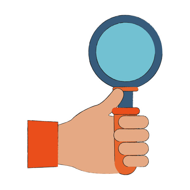 手持放大镜素材图片
