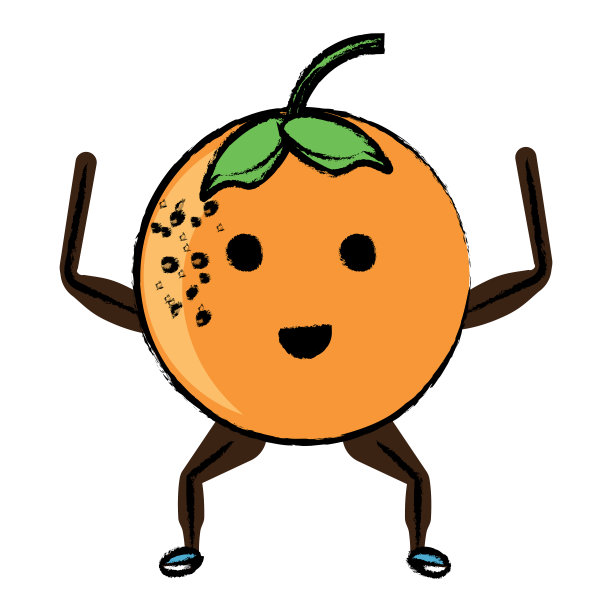 卡哇伊橙果图标图片下载