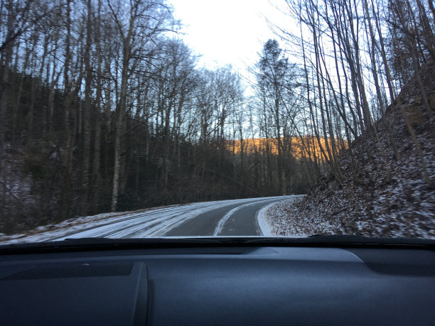 冬天的路图片下载