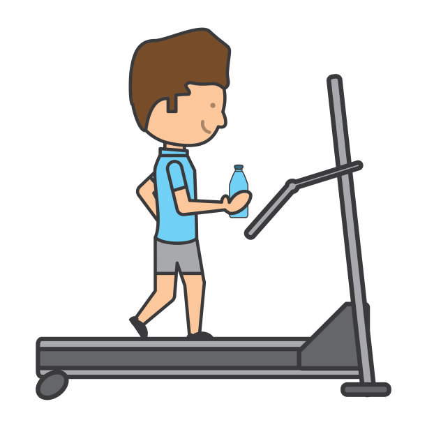 跑步机上的人图片下载