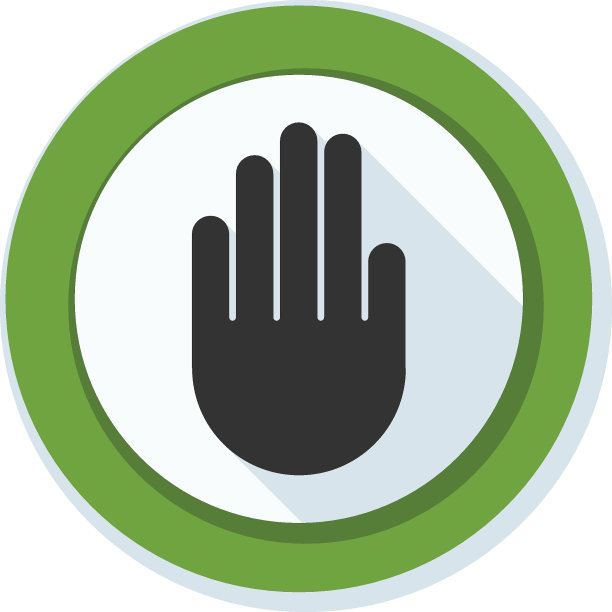 手挡ADS标志插图图片下载