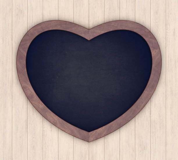 心形的黑板图片下载