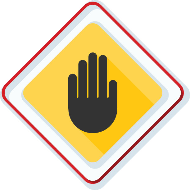 手挡ADS标志插图图片下载