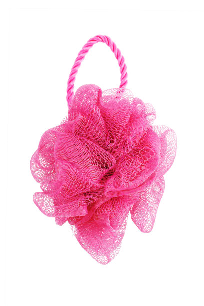 红色尼龙网花图片下载