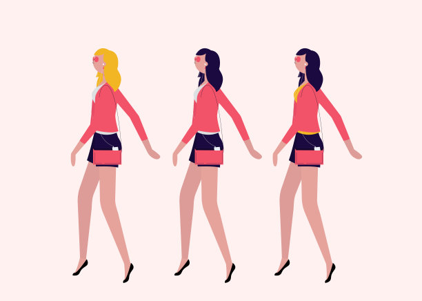 女士们走平图片下载