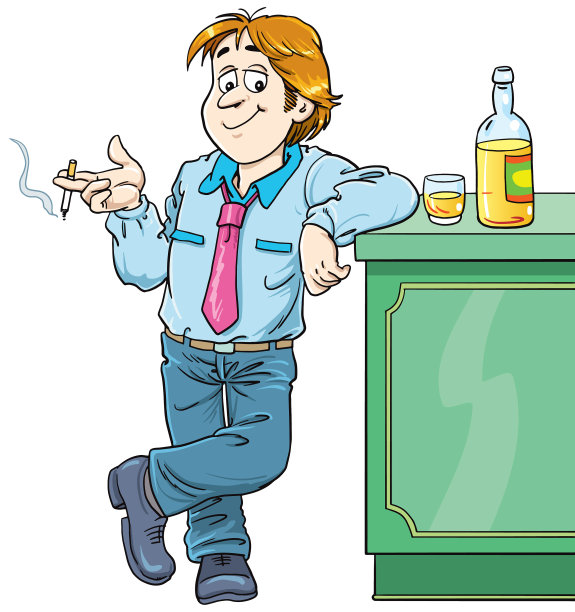 一个拿着玻璃杯坐在酒吧里的男人图片下载