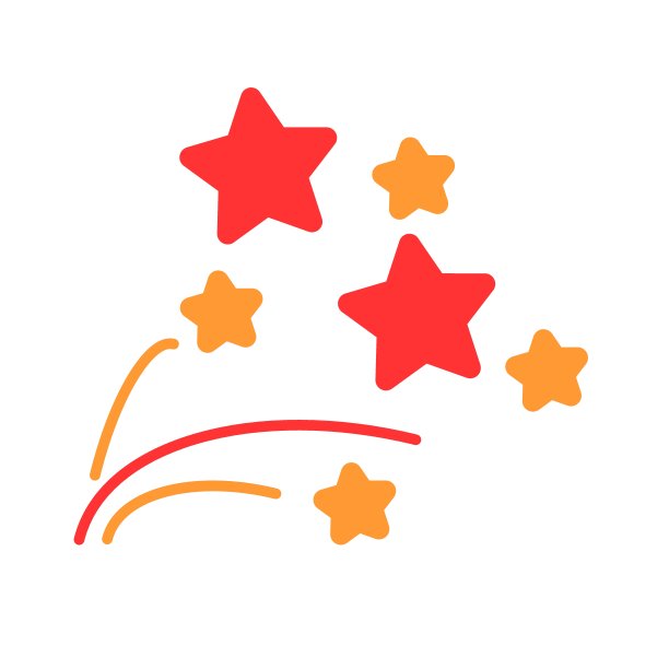 除夕烟火矢量图标。图片下载