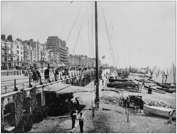 世界著名景点古董照片：英国布莱顿图片下载