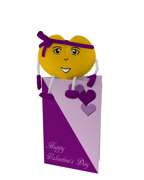 你可以享受情人节的甜蜜脸庞和蝴蝶结图片下载