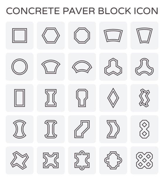 摊铺机块图标图片下载