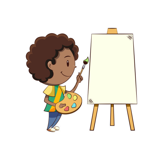 男孩画图片下载