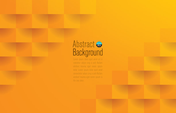 橙色抽象背景向量。素材图片