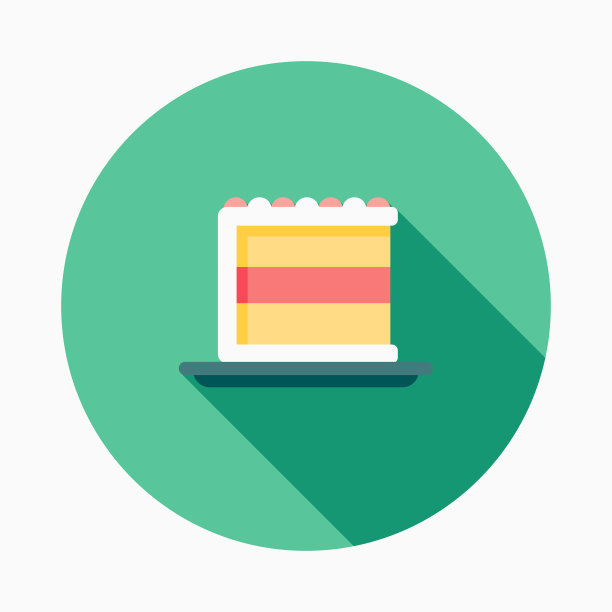 餐厅平面设计面包房图标与侧影图片下载