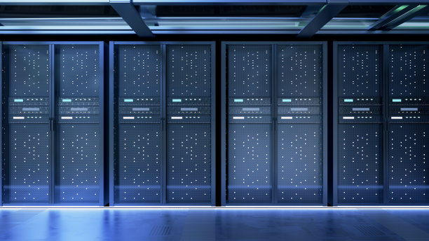 服务器室或服务器计算机。3 d渲染。图片下载