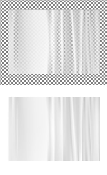 逼真的透明塑料包装图片下载