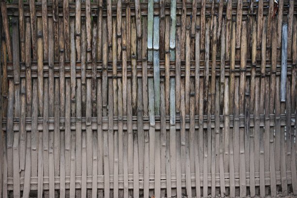 竹编墙横向背景纹理图片下载