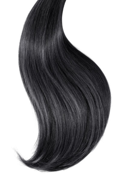 白色背景上的黑色自然头发图片下载