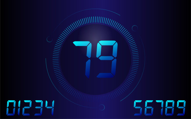 带有7段显示数字的GUI加载屏幕图片下载