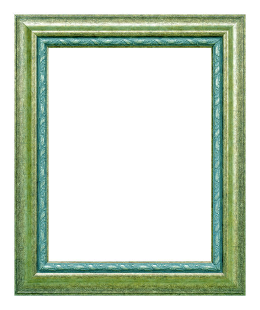 古董绿色框架图片下载