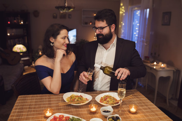 浪漫的晚餐素材图片