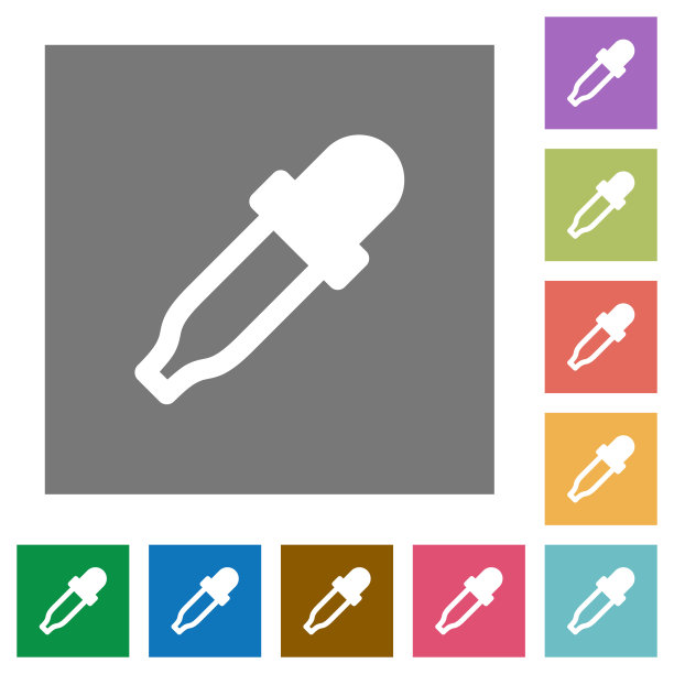 颜色选择方块平面图标图片下载