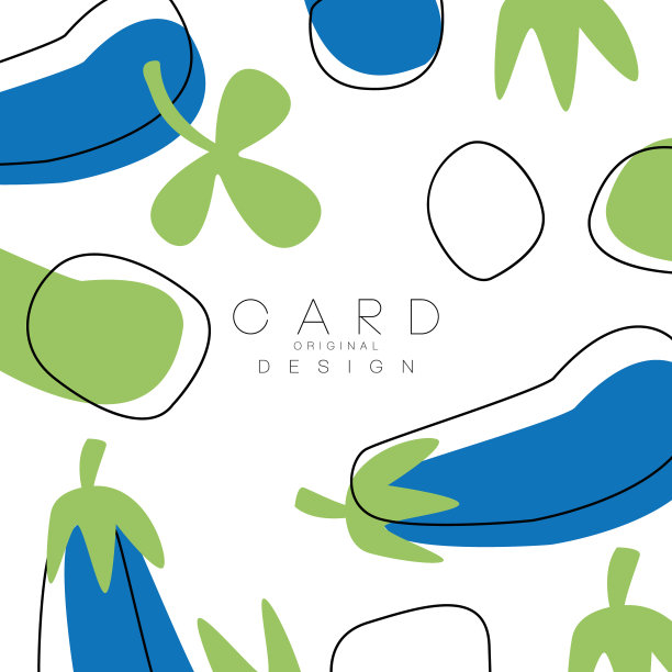 原卡配茄子。健康的蔬菜。天然食品的概念。抽象矢量设计用于产品广告、农贸市场或有机杂货店图片下载