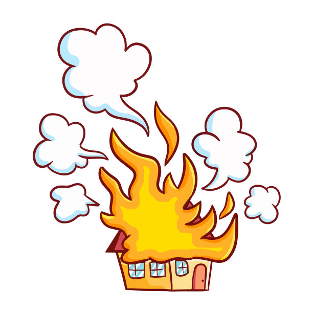 燃烧的房屋图片下载
