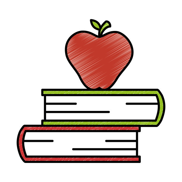有苹果的课本图片下载