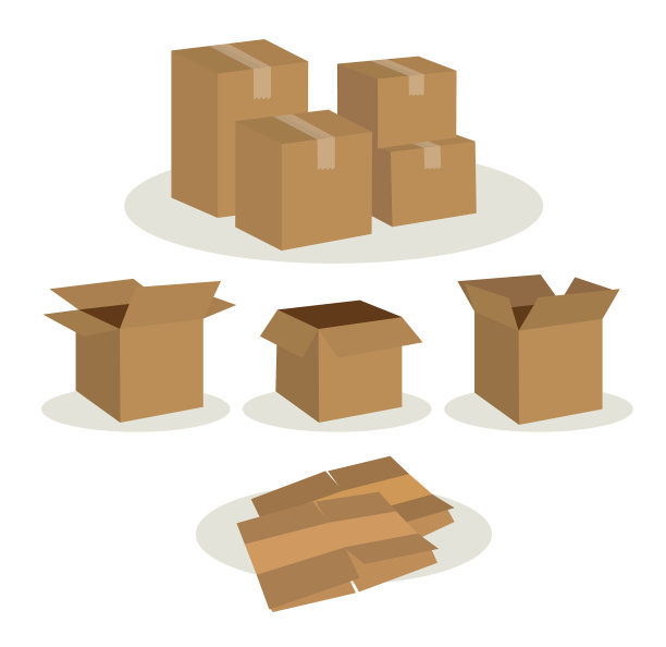 打开和关闭纸板箱图片下载