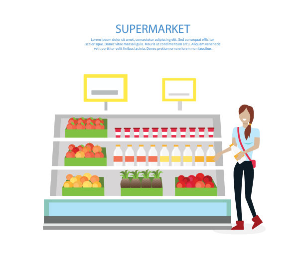 人在超市室内设计图片下载