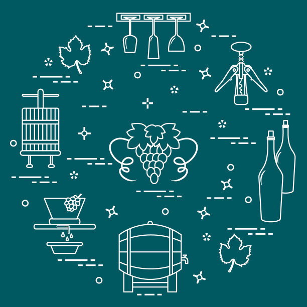 酿酒:葡萄酒的生产和储存。饮酒文化。图片下载