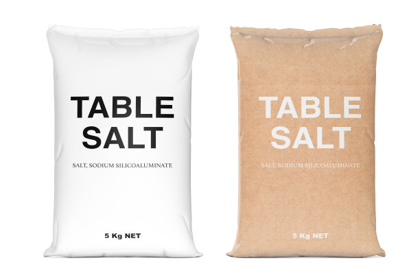袋子的食盐。3d渲染图片下载