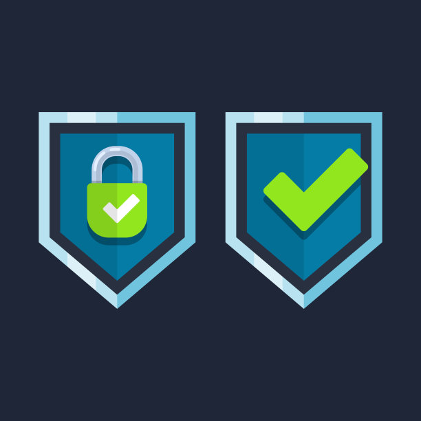 矢量盾图标，平面设计最佳矢量盾插图图片下载