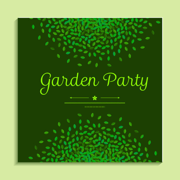 绿树贺卡矢量模板图片下载