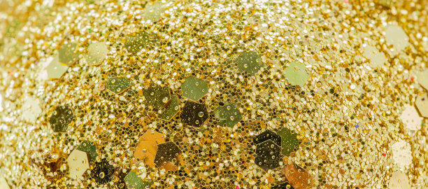 金色闪光背景散焦图片下载